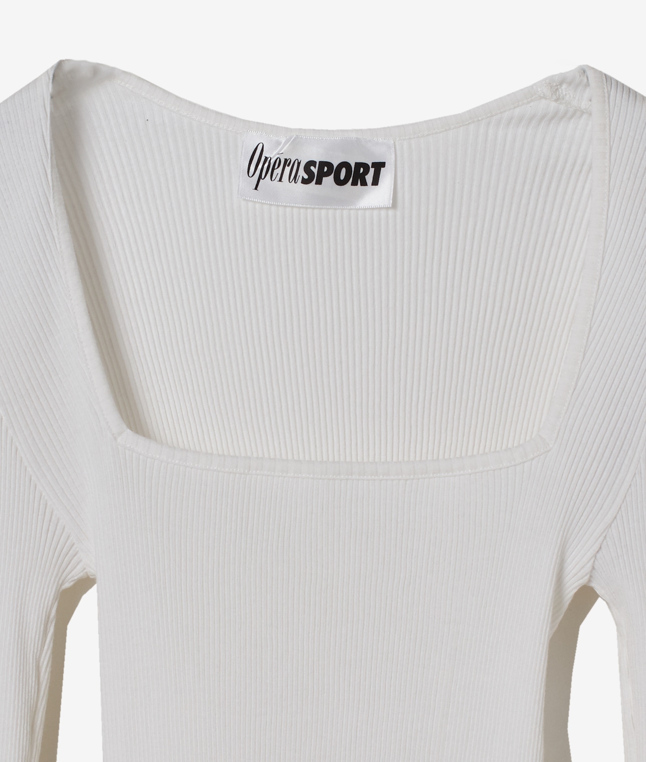 OperaSPORT/スクエアリブトップ 詳細画像 WHITE 2