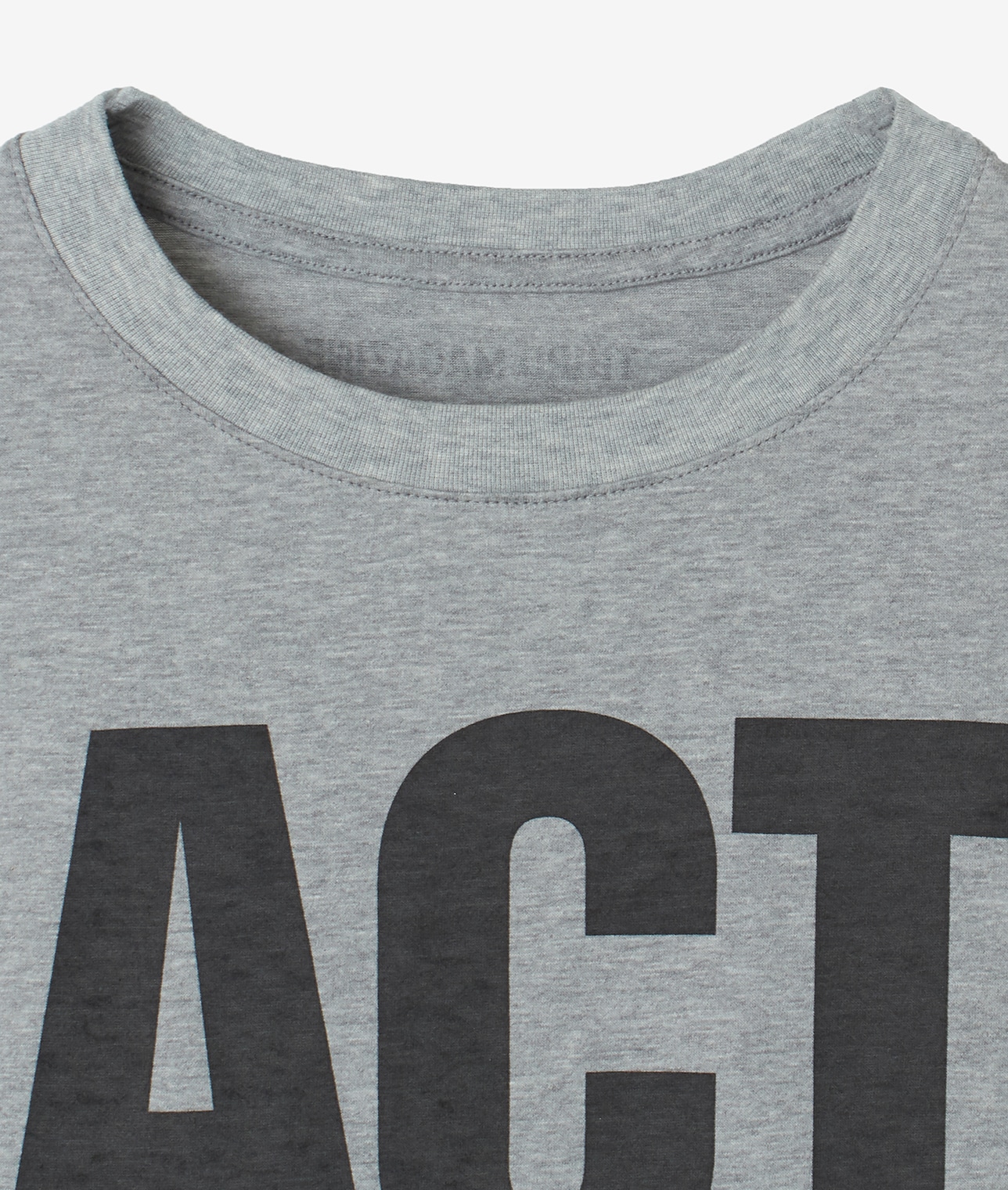 【別注】KATHARINE HAMNETT×THIRD MAGAZINE/ "ACT LOCAL THINK GLOBAL”SLOGANTEE 詳細画像 杢グレー 4