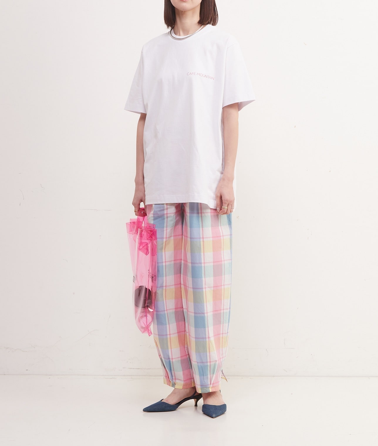 【別注】CAFE MOUNTAIN/クラブハウスTシャツ 詳細画像 NATURAL AND PINK 5