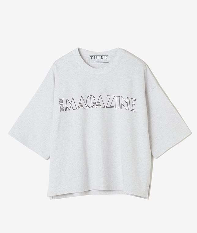 ”THIRD MAGAZINE”ボクシーロゴTシャツ