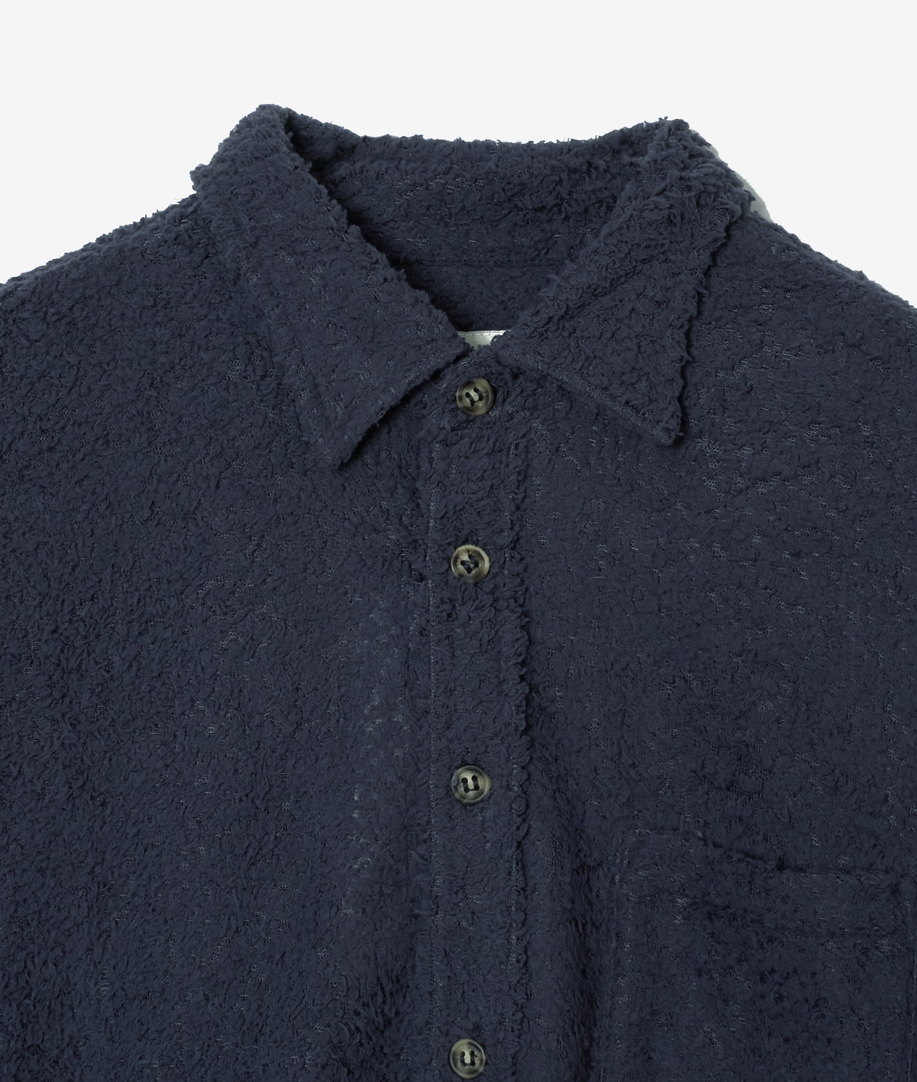 BATHER/シャギーパイルシャツ 詳細画像 NAVY 3