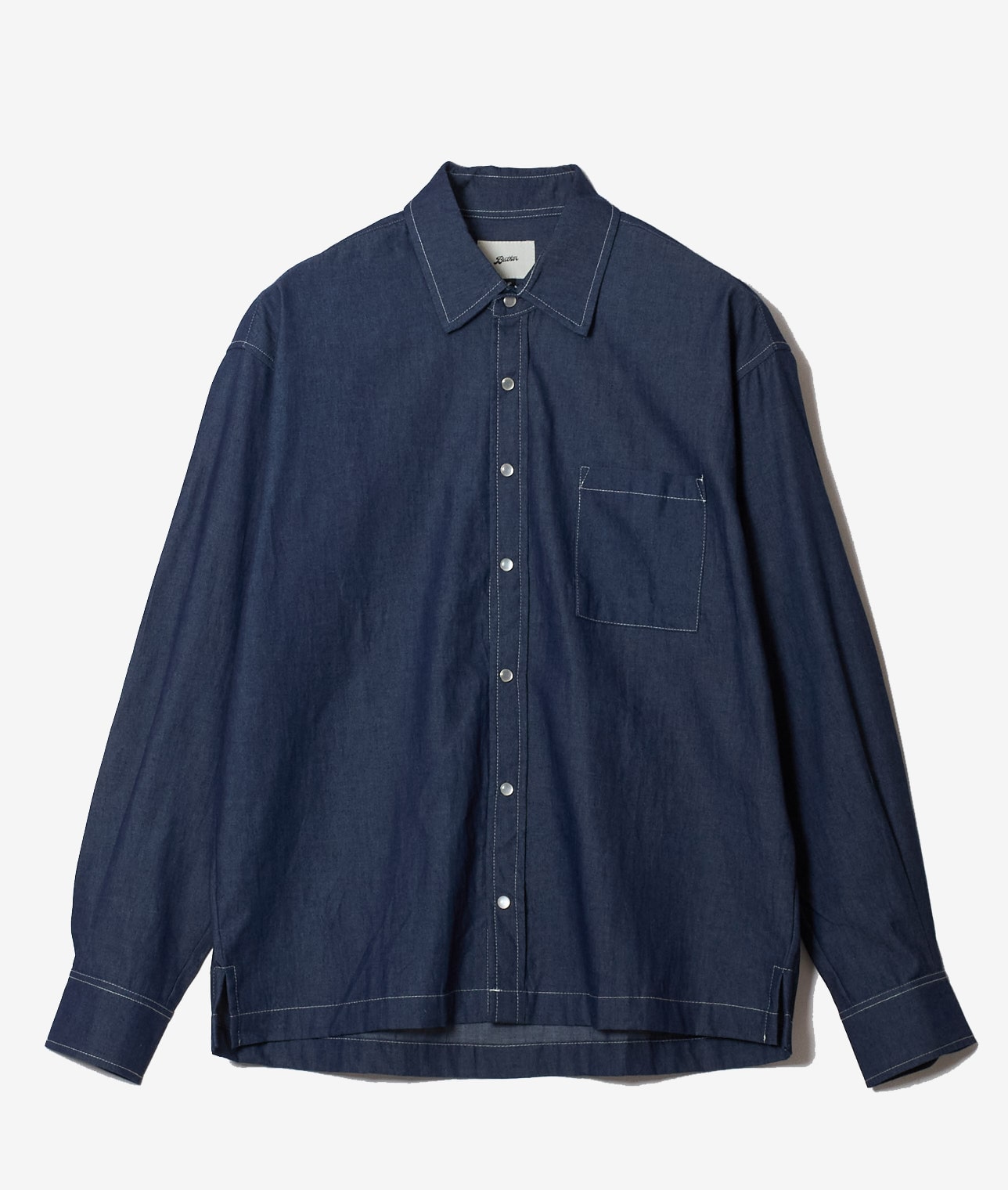 BATHER/デニムシャツ 詳細画像 NAVY 1