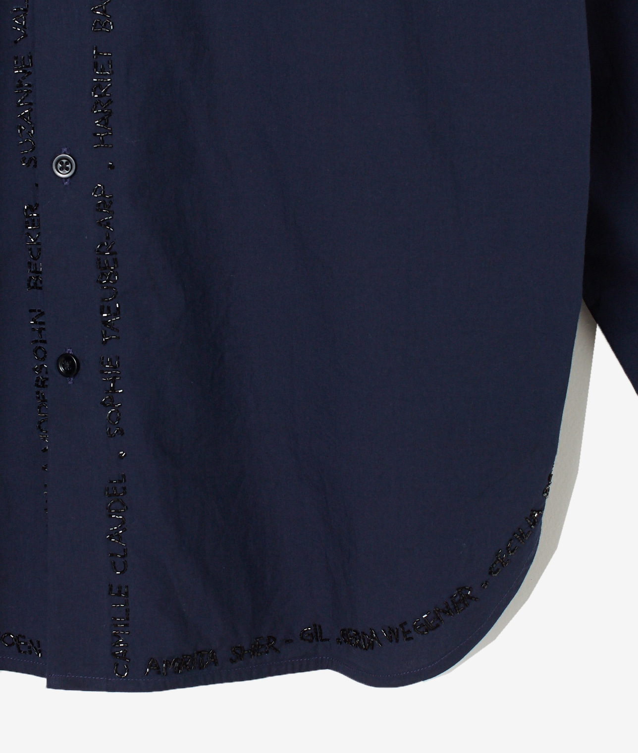 mii/ハンドエンブロイダリービーズカラーシャツ 詳細画像 NAVY 9