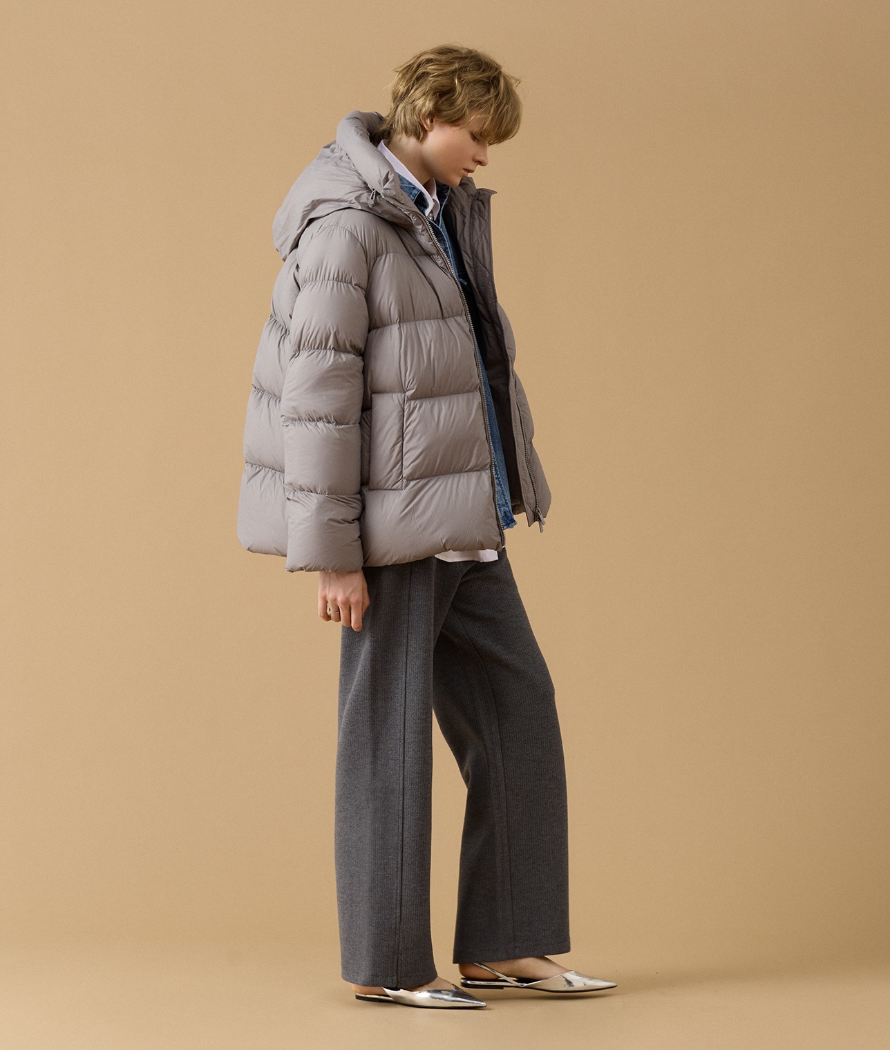 MEILLEUR MOMENT/エアリーダウンジャケット 詳細画像 GREY 1