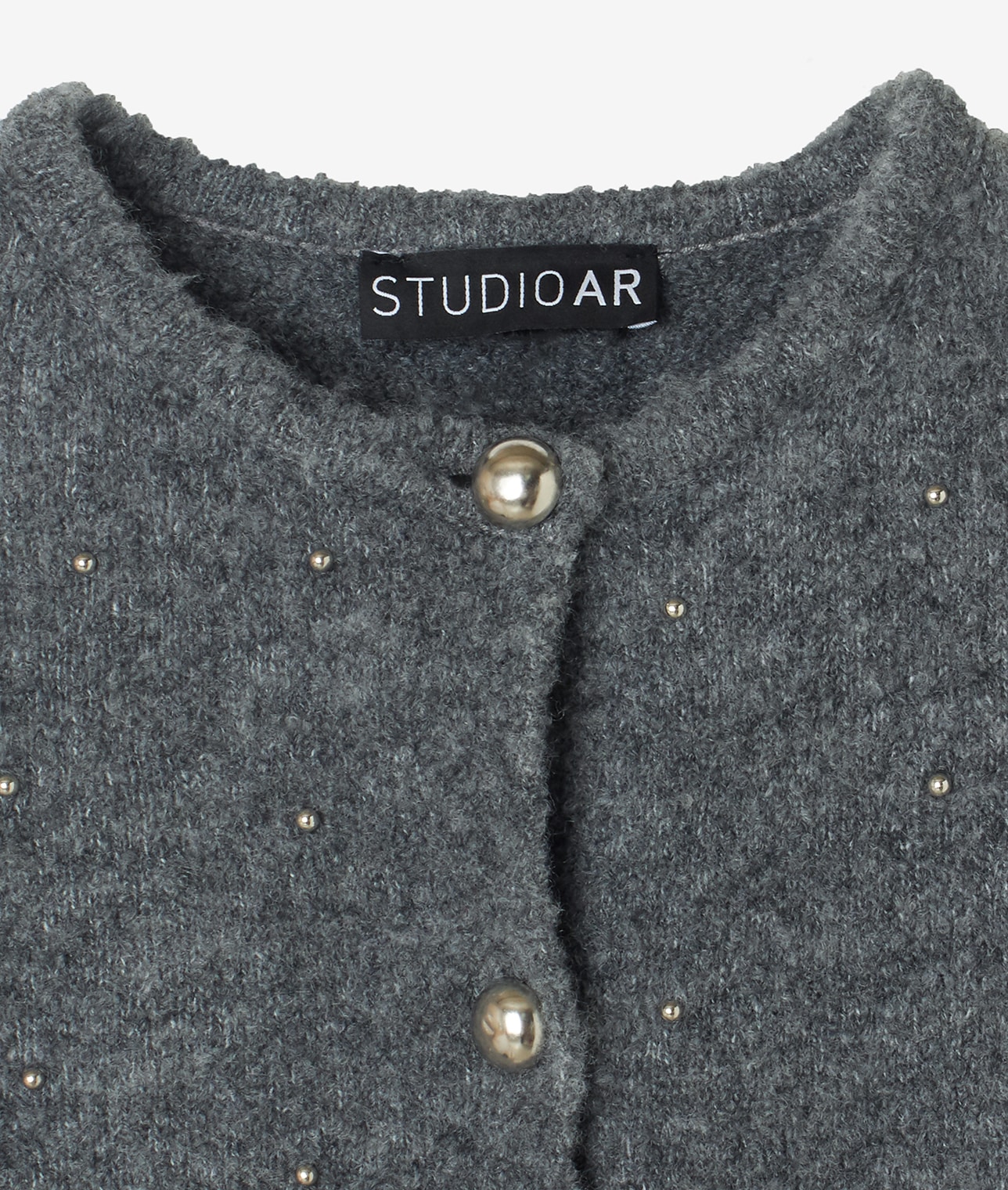 STUDIO AR/メタルドットスリーブレスニット 詳細画像 GREY 5