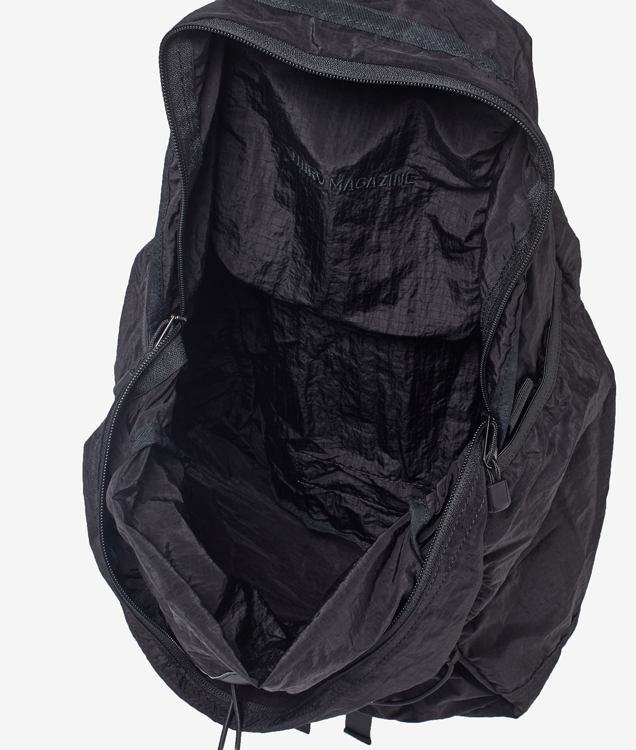 【予約】【別注】CARIBOU Mountaineering/ロゴパッカブルバックパック 詳細画像 BLACK 7