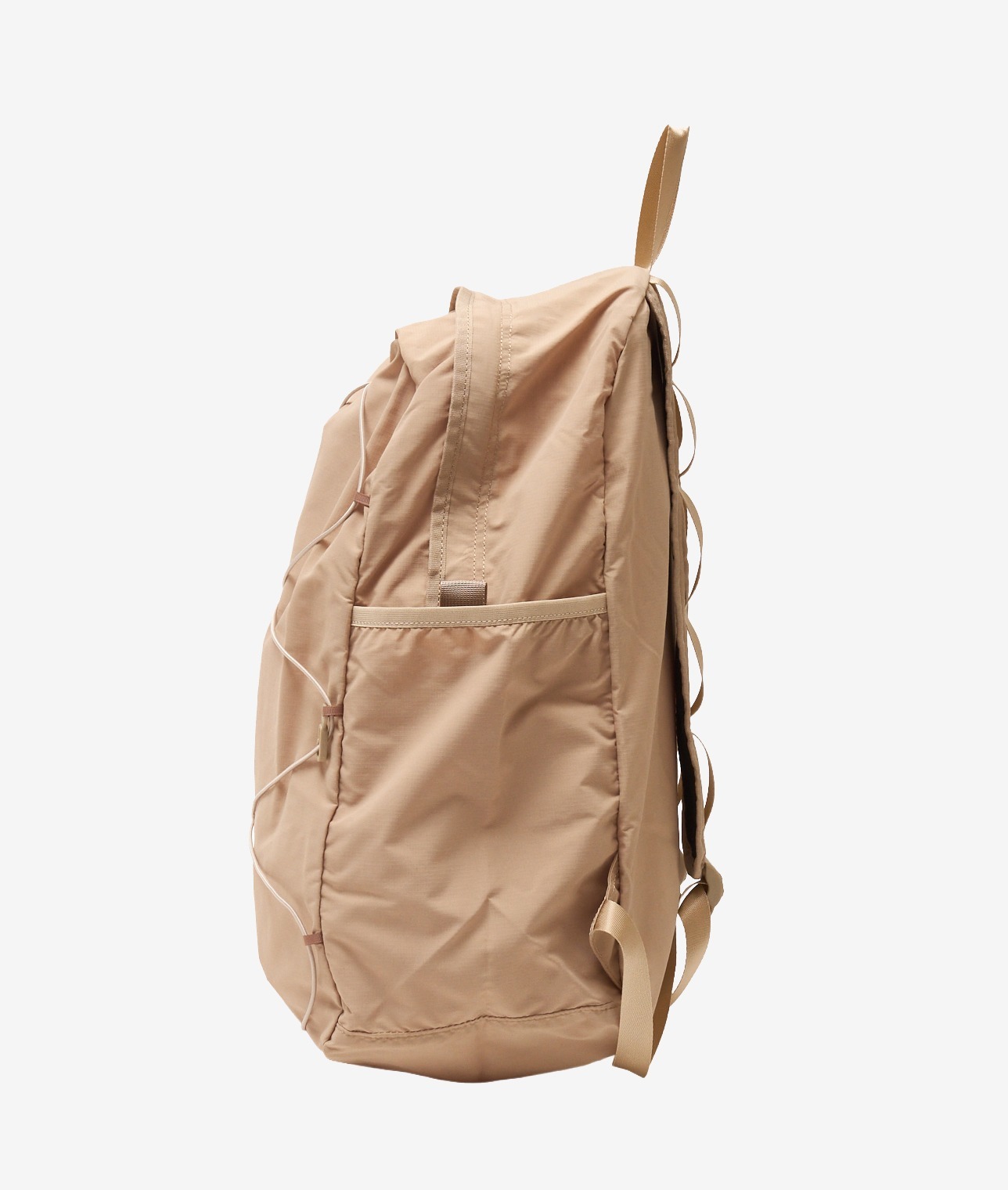 【ベージュ伊勢丹先行】【別注】CARIBOU Mountaineering/ロゴパッカブルバックパック 詳細画像 BEIGE 1