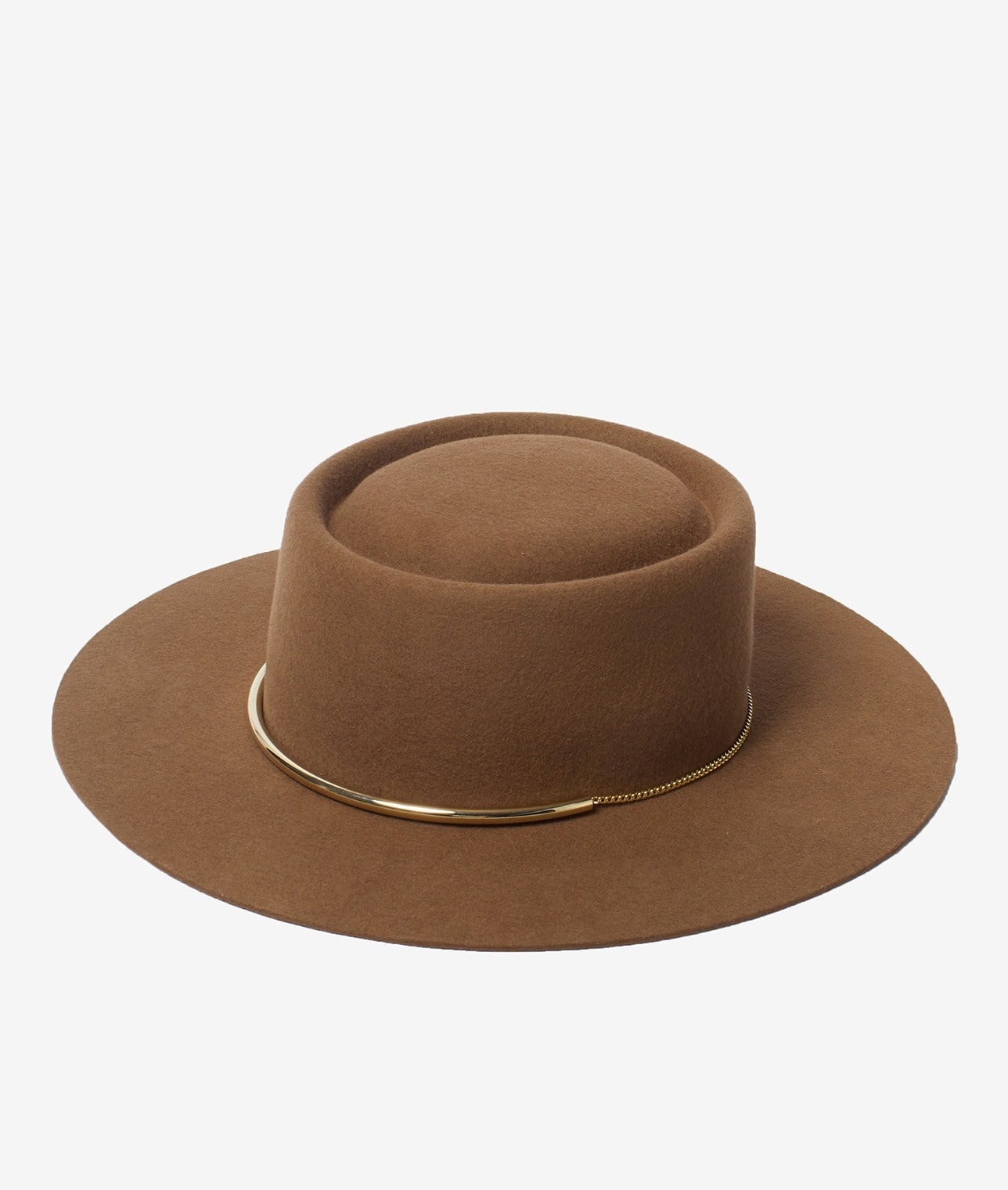 FERRUCCIO VECCHI/ゴールドチェーンハット 詳細画像 BROWN 10