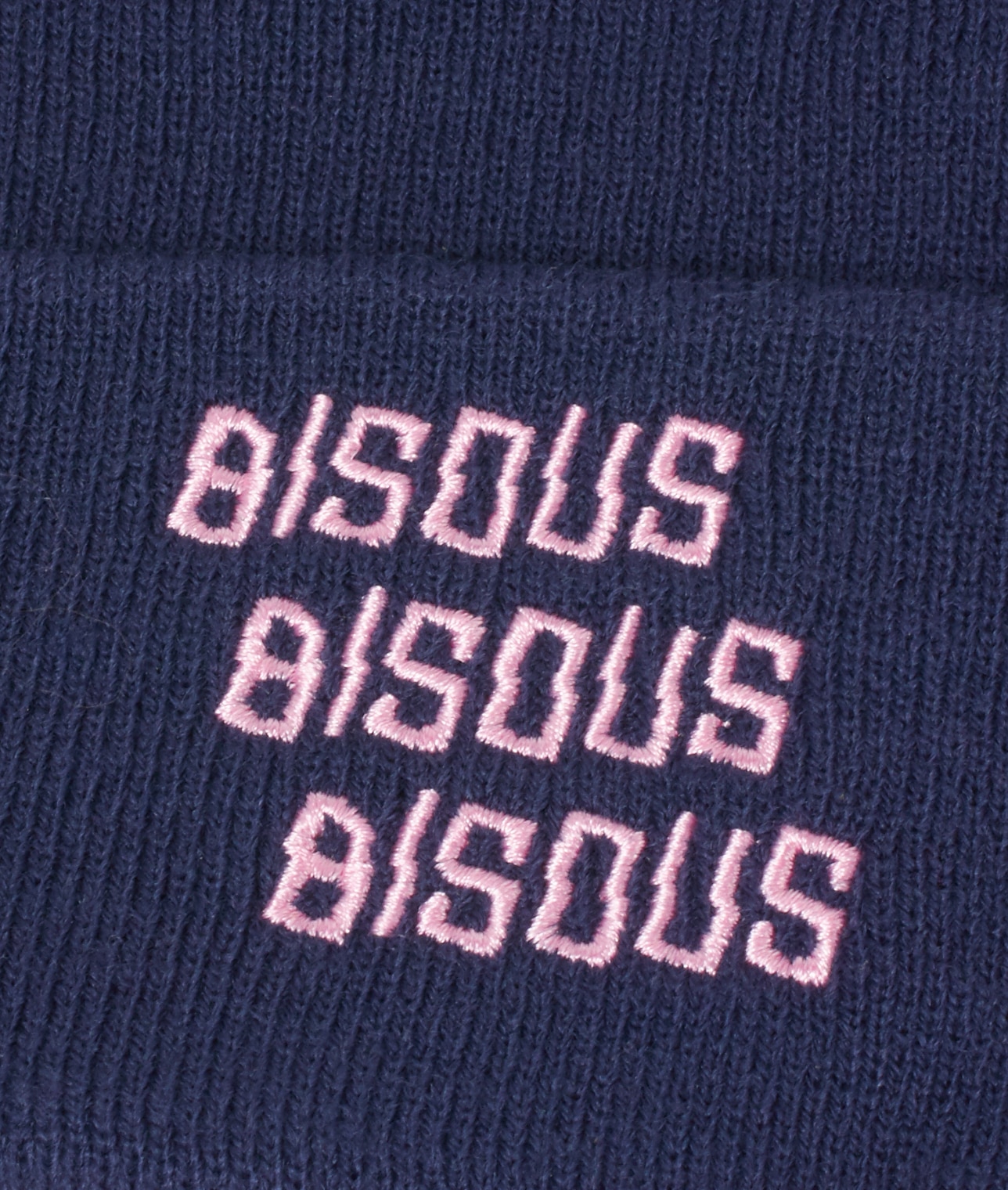 BISOUS SKATEBOARDS/エンブロイダリーロゴビーニー 詳細画像 NAVY 6