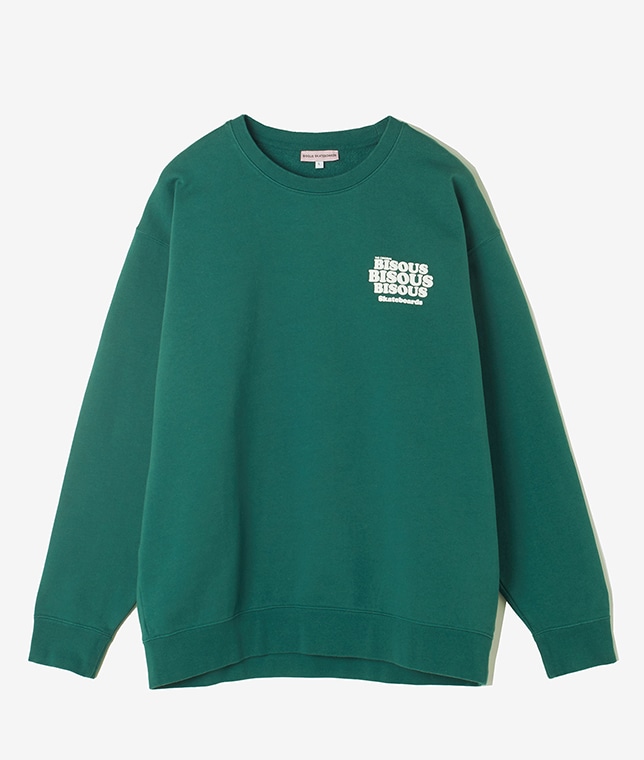 BISOUS SKATEBOARDS/ラバーロゴスウェット