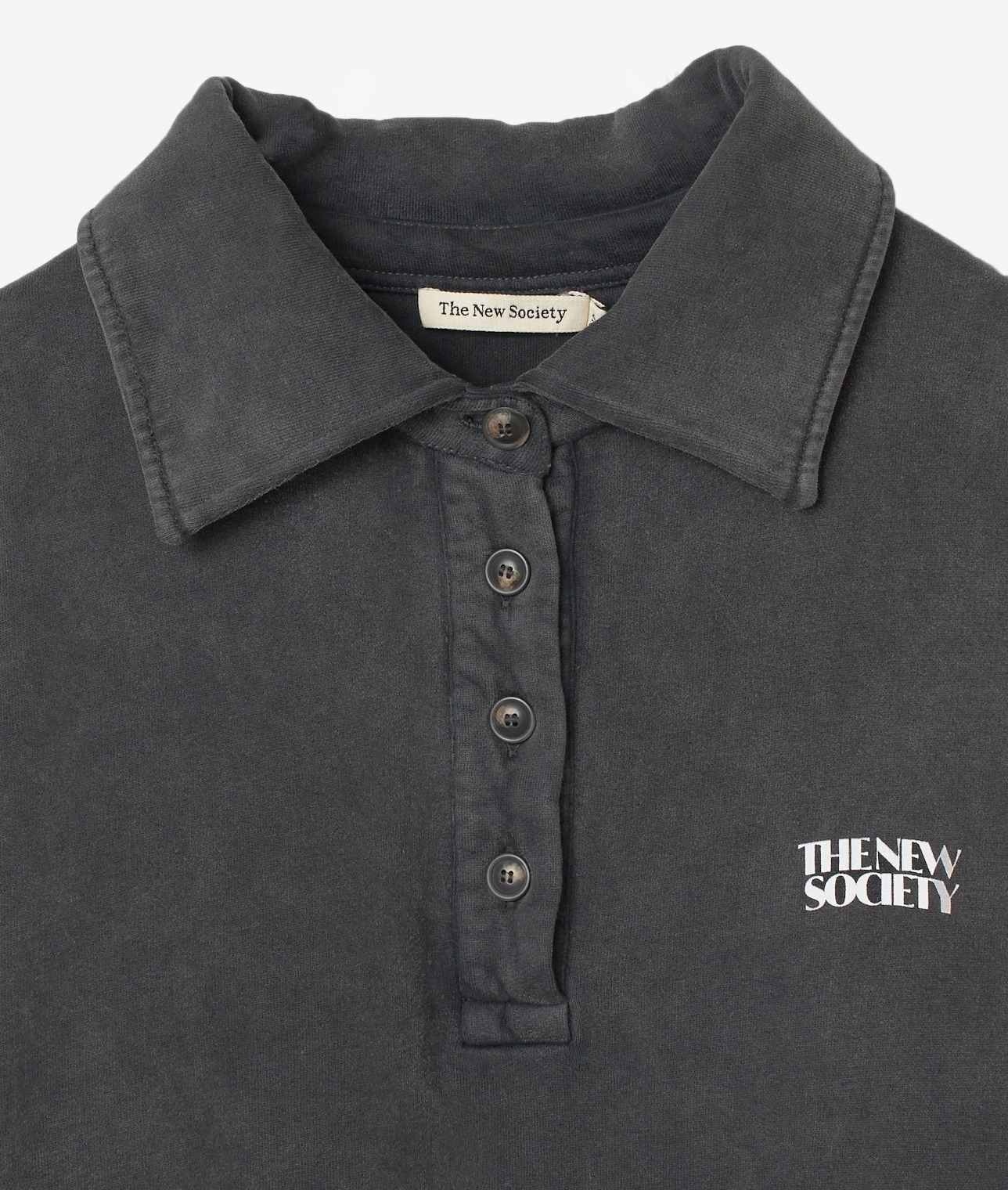 The New Society/スウェットポロトップ 詳細画像 GREY 2