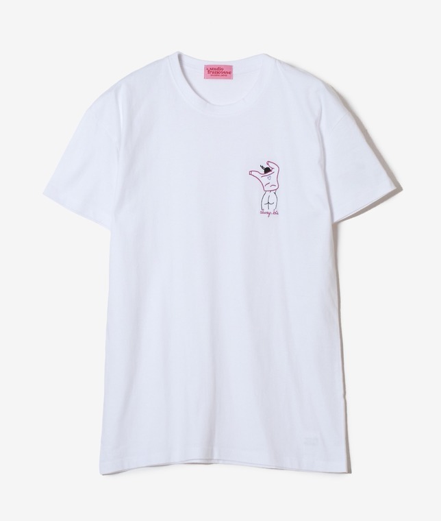Studio Francosse/ALWAYS LATE エンブロイダリーTシャツ