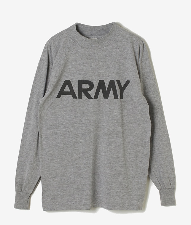 USED/ARMYプリントモックネックロングスリーブ