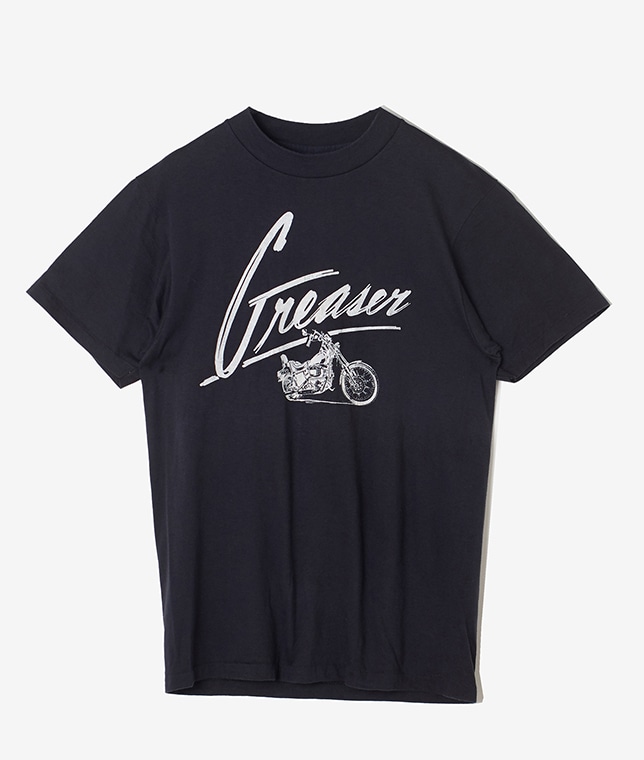 USED/GreaserプリントTシャツ