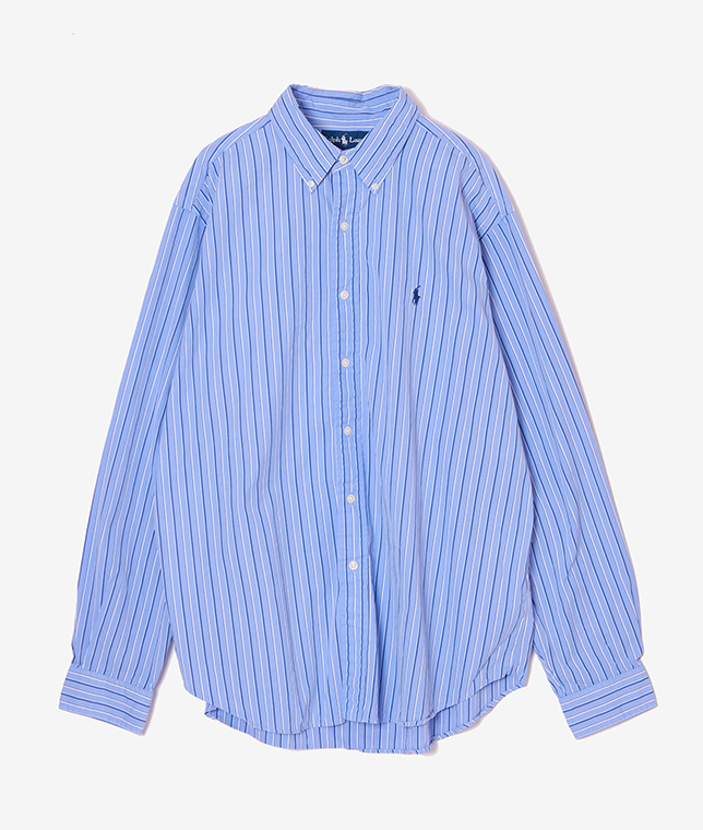 USED/Ralph LaurenストライプB.D.シャツ