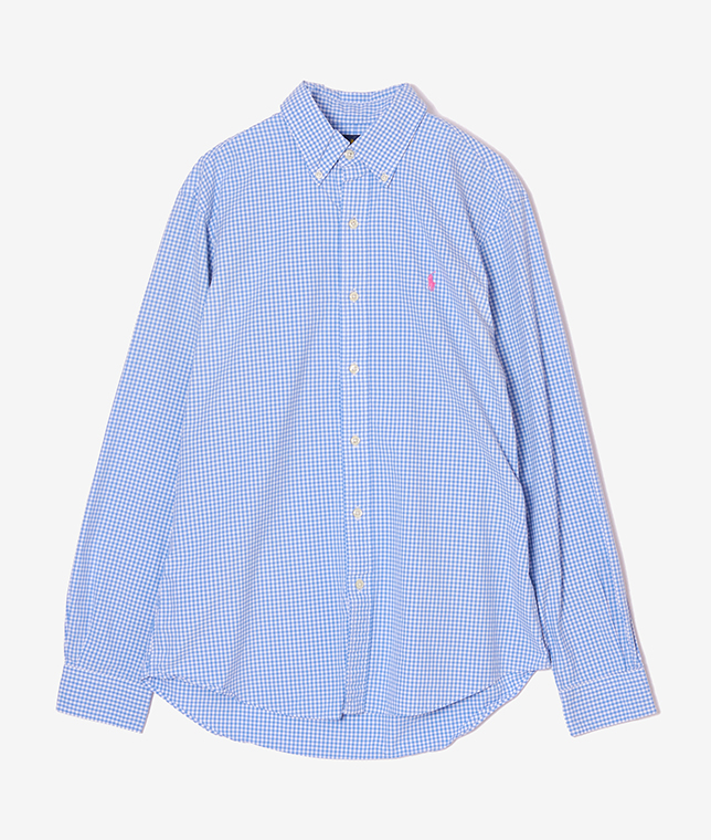 USED/RALPH LAURENギンガムチェックB.D.シャツ