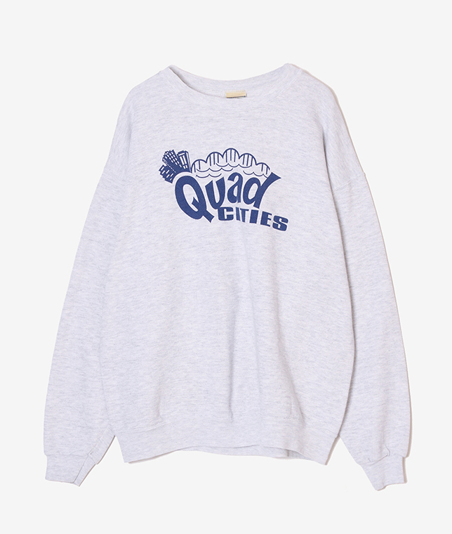 USED/Quad CITIESプリントスウェット