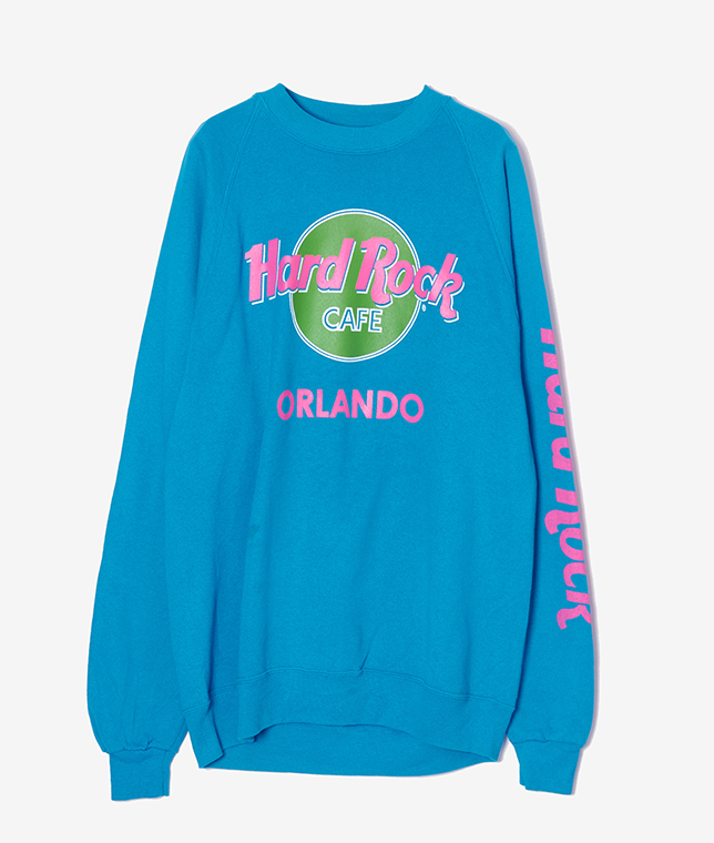 USED/Hard Rock CAF? ORLANDプリントスウェット