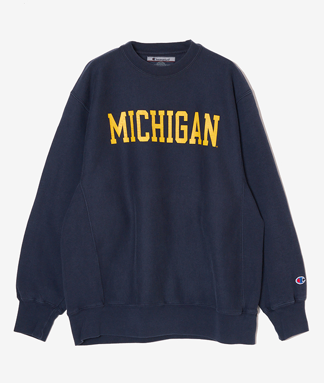 USED/MICHIGANプリントスウェット
