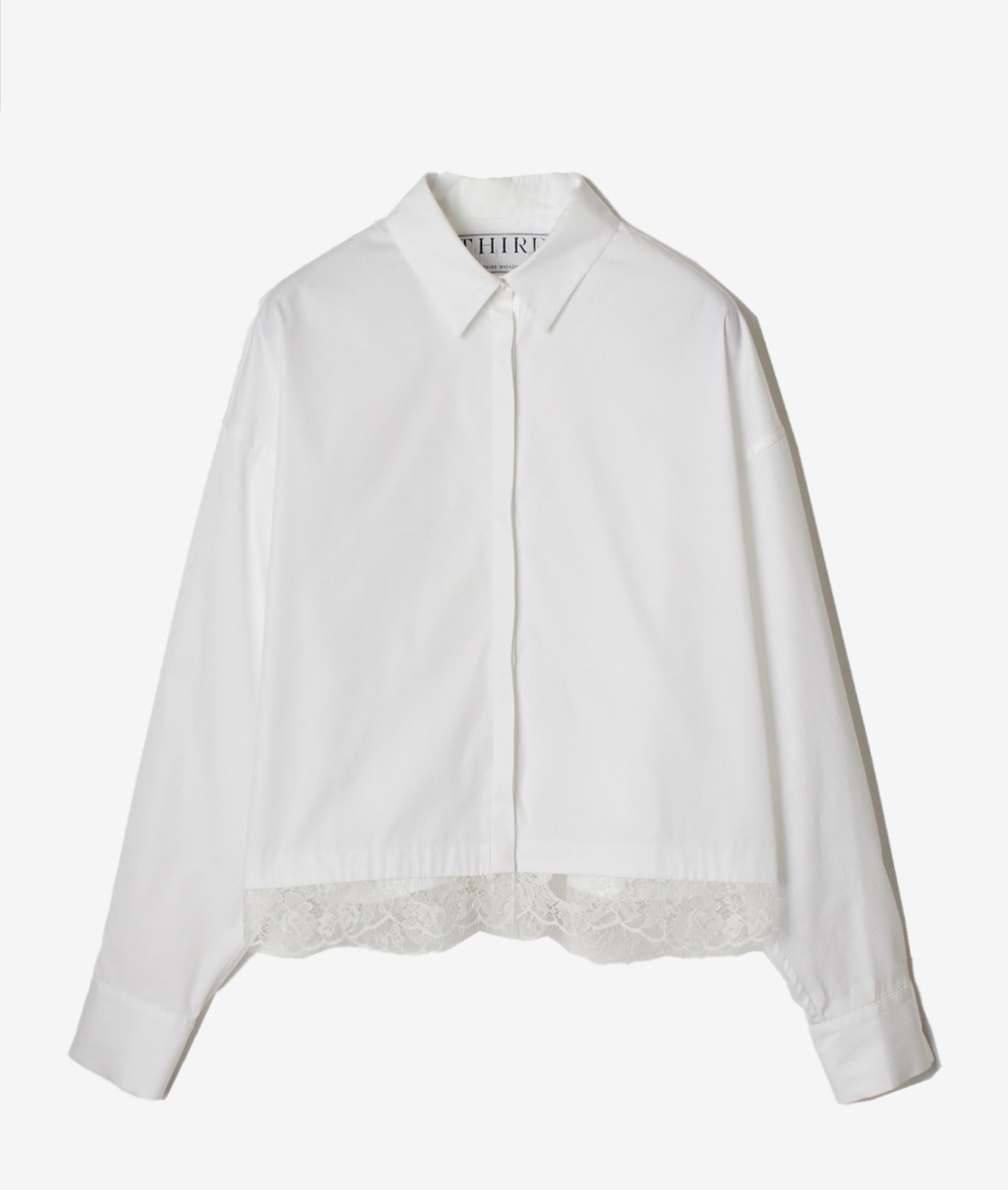 【ホワイト予約】裾レースブラウス 詳細画像 ホワイト 10