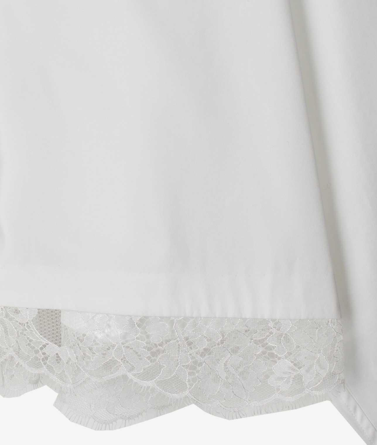 【ホワイト予約】裾レースブラウス 詳細画像 ホワイト 11