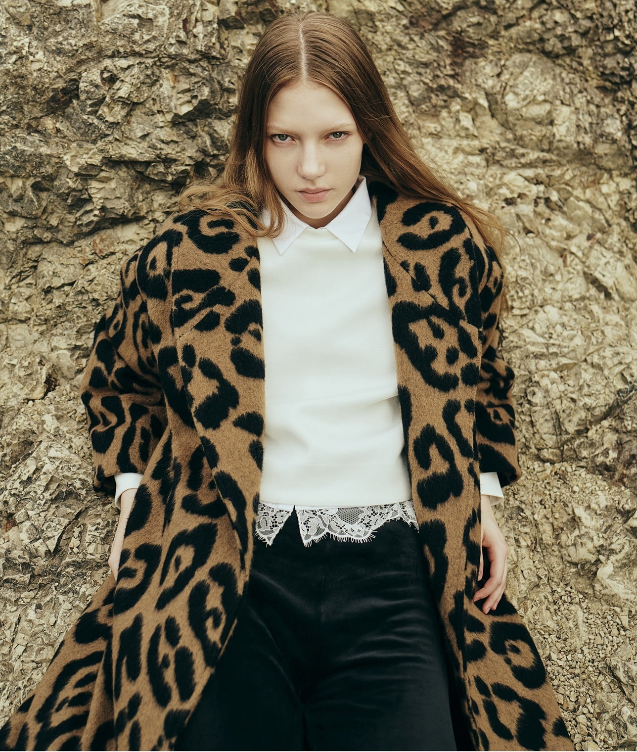 【ホワイト予約】裾レースブラウス 詳細画像 ホワイト 2