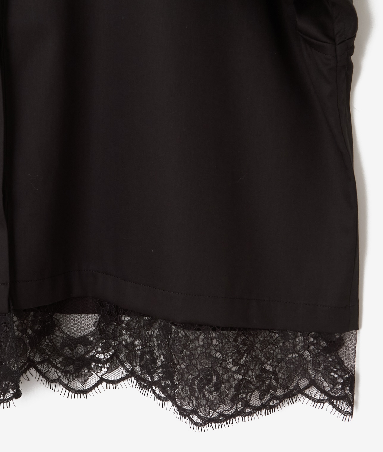 【ホワイト予約】裾レースブラウス 詳細画像 ホワイト 8