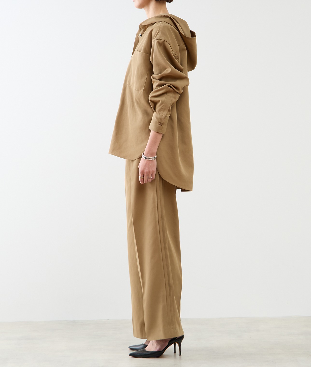 フーディシャツ 詳細画像 ブラック 2