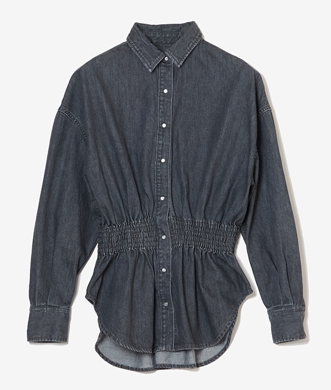 【伊勢丹先行】ウエストシャーリングデニムシャツ