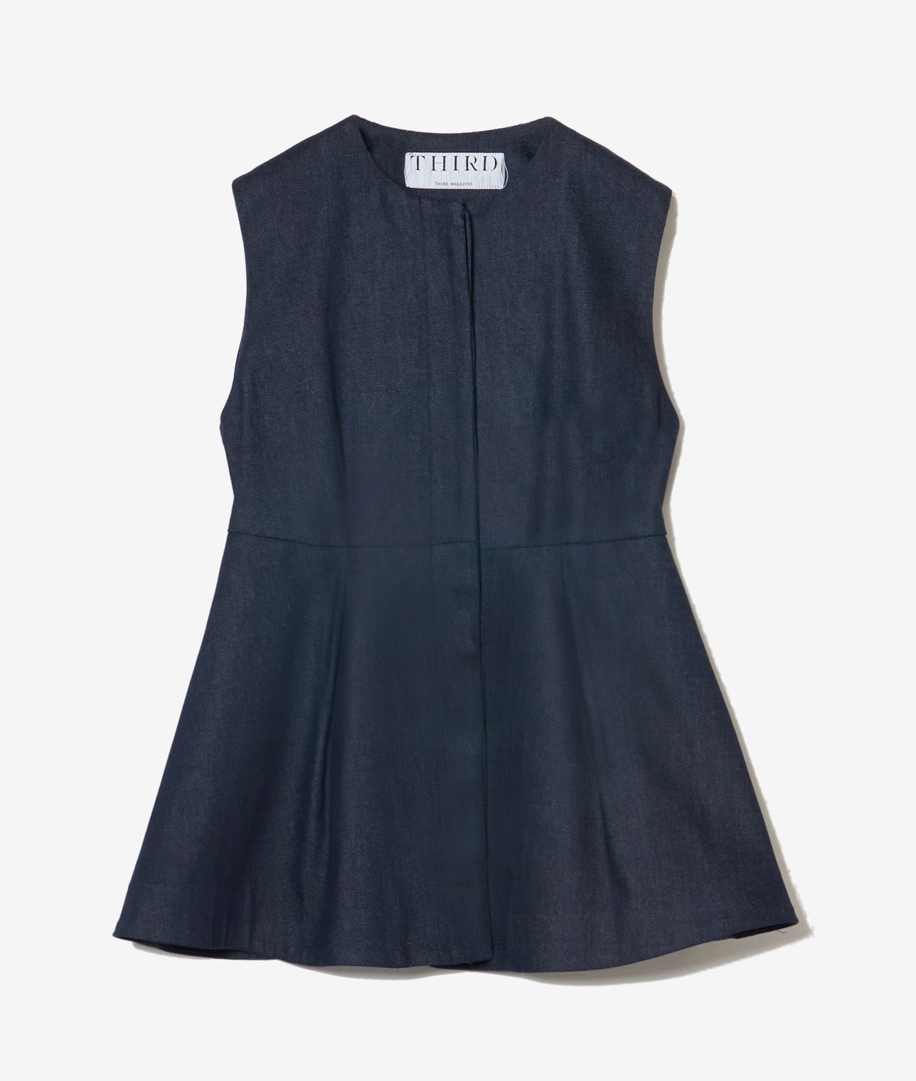 【予約】デニムライクペプラムブラウス 詳細画像 インディゴ 4