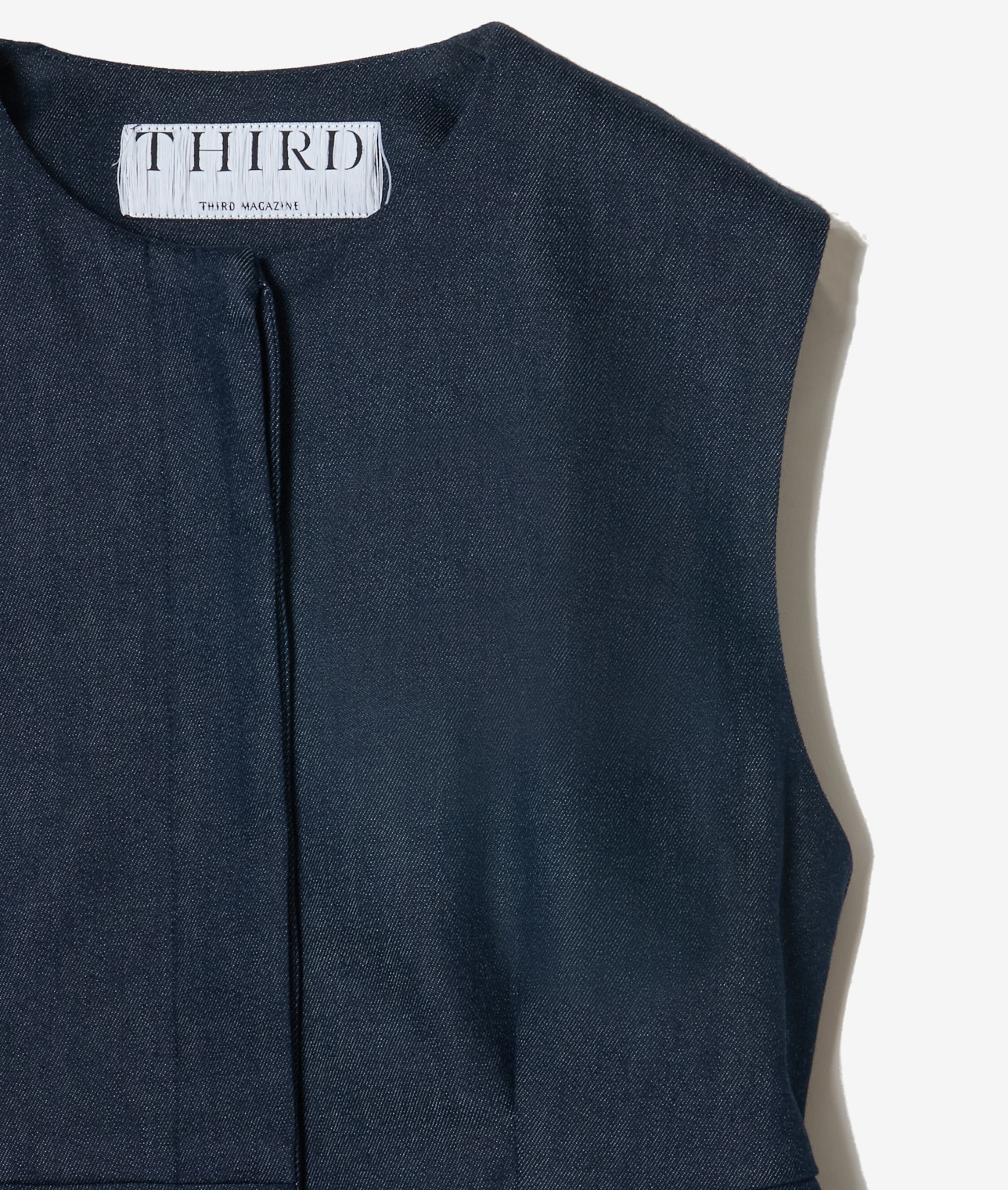 【予約】デニムライクペプラムブラウス 詳細画像 インディゴ 7