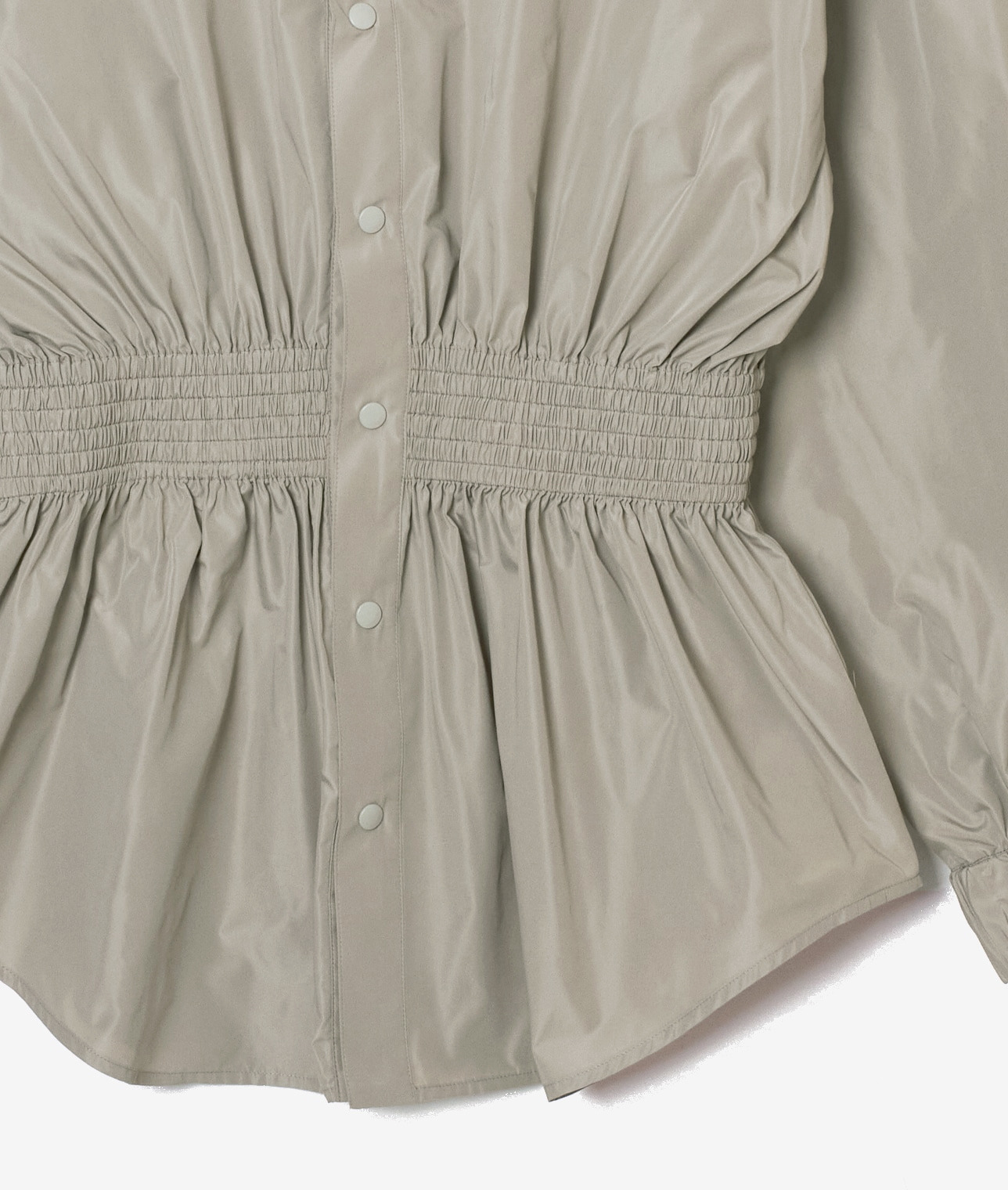 撥水ウエストシャーリングブラウス 詳細画像 ベージュ 10