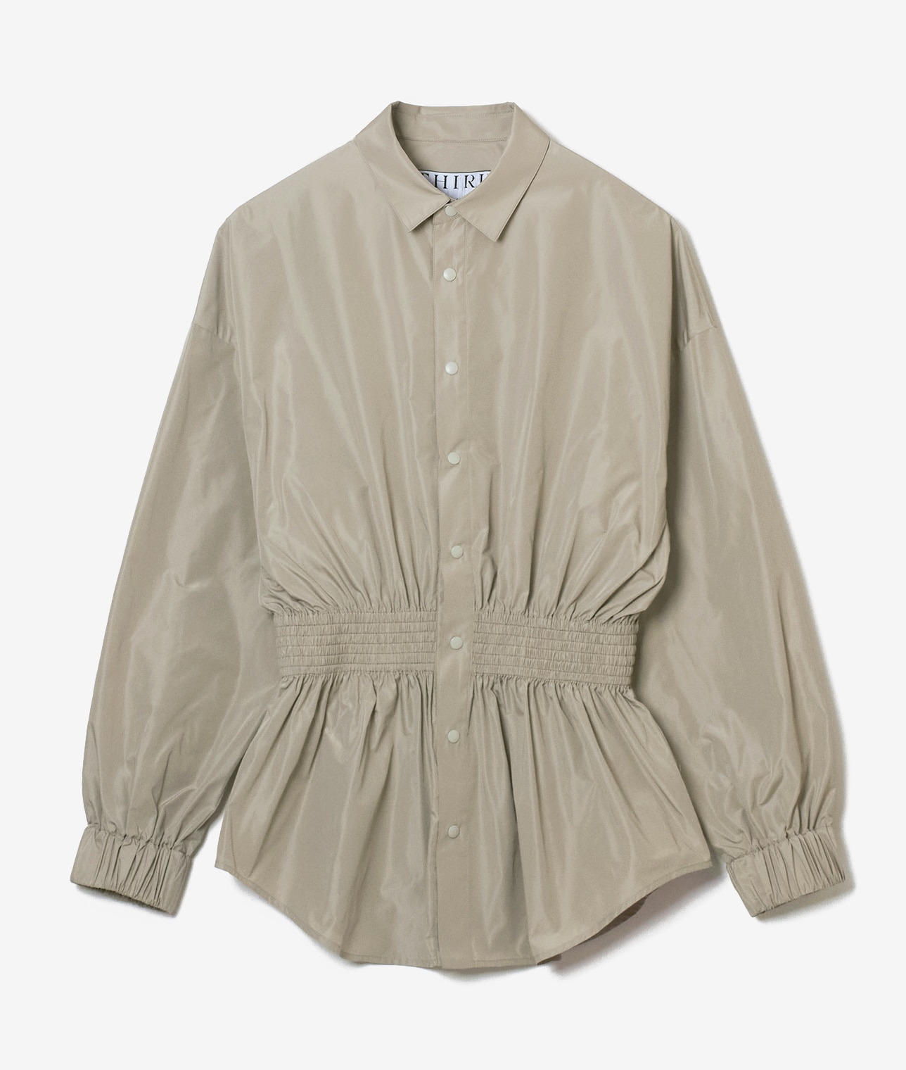 撥水ウエストシャーリングブラウス 詳細画像 ベージュ 6