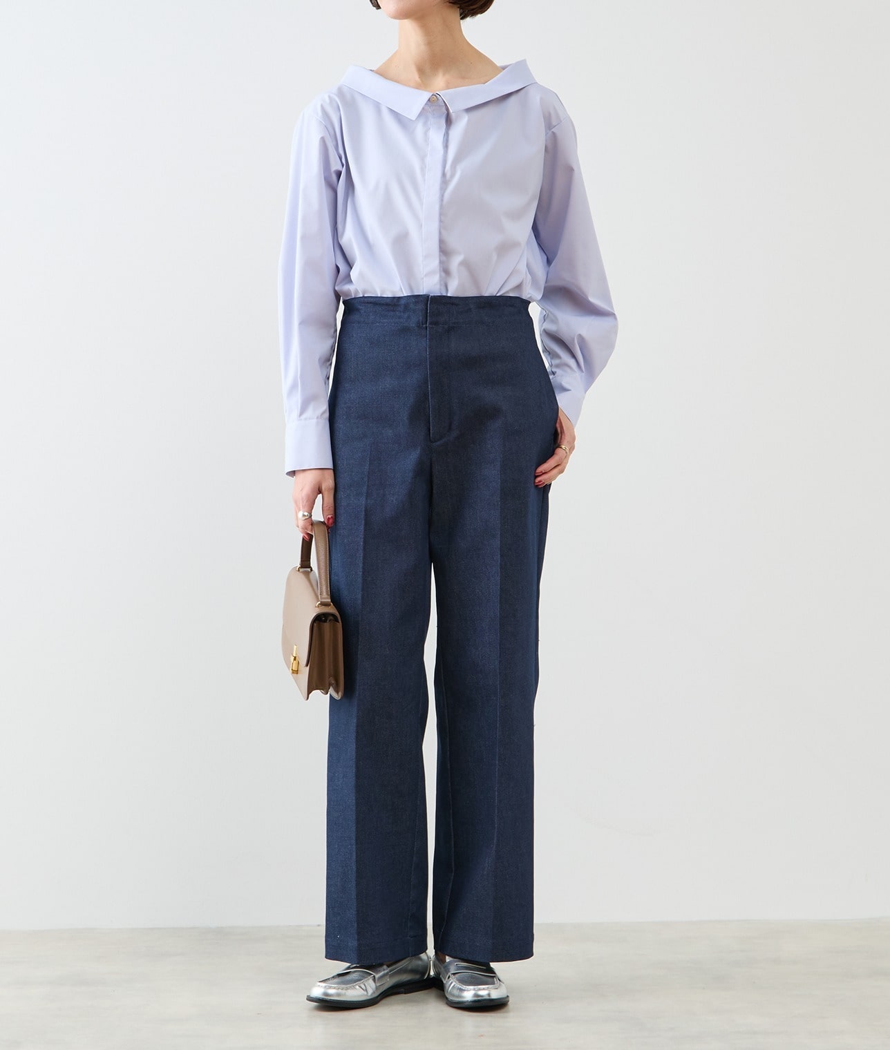 オフショルダーブラウス 詳細画像 サックス 1