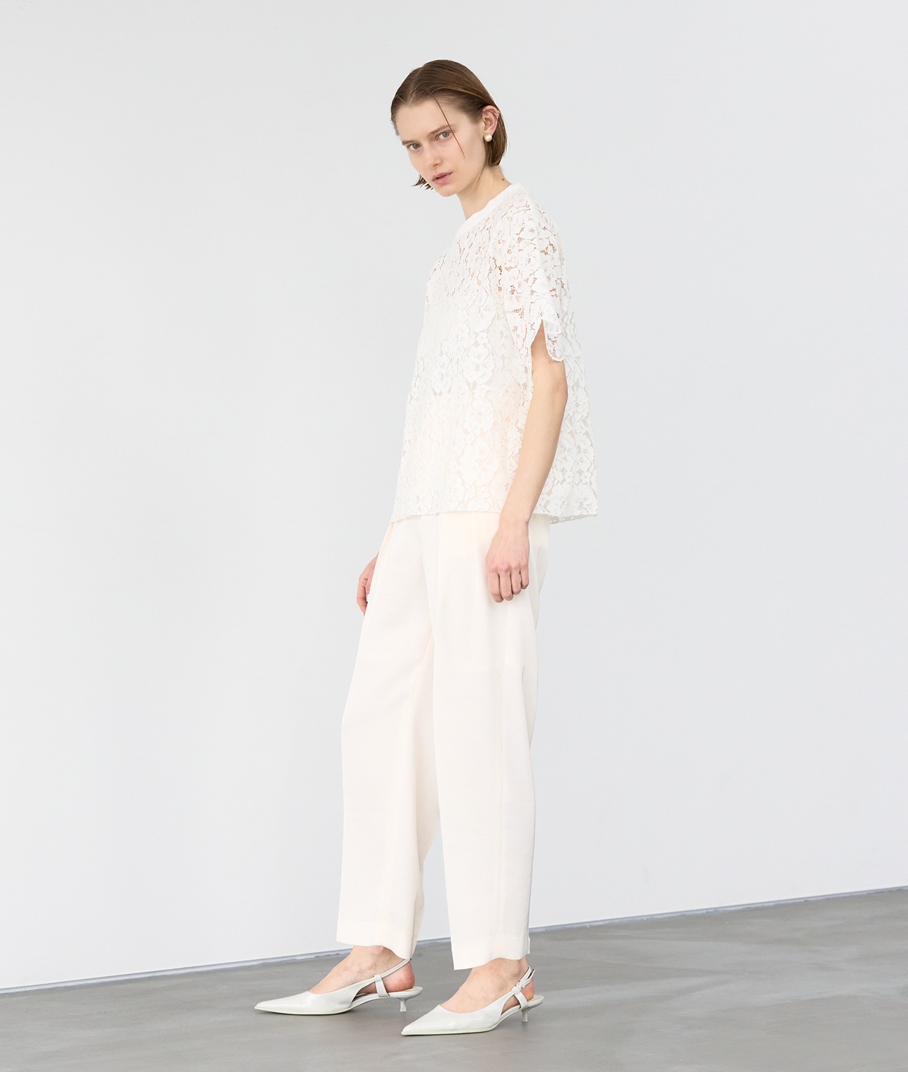 【阪急うめだ先行】レースTブラウス 詳細画像 ホワイト 3