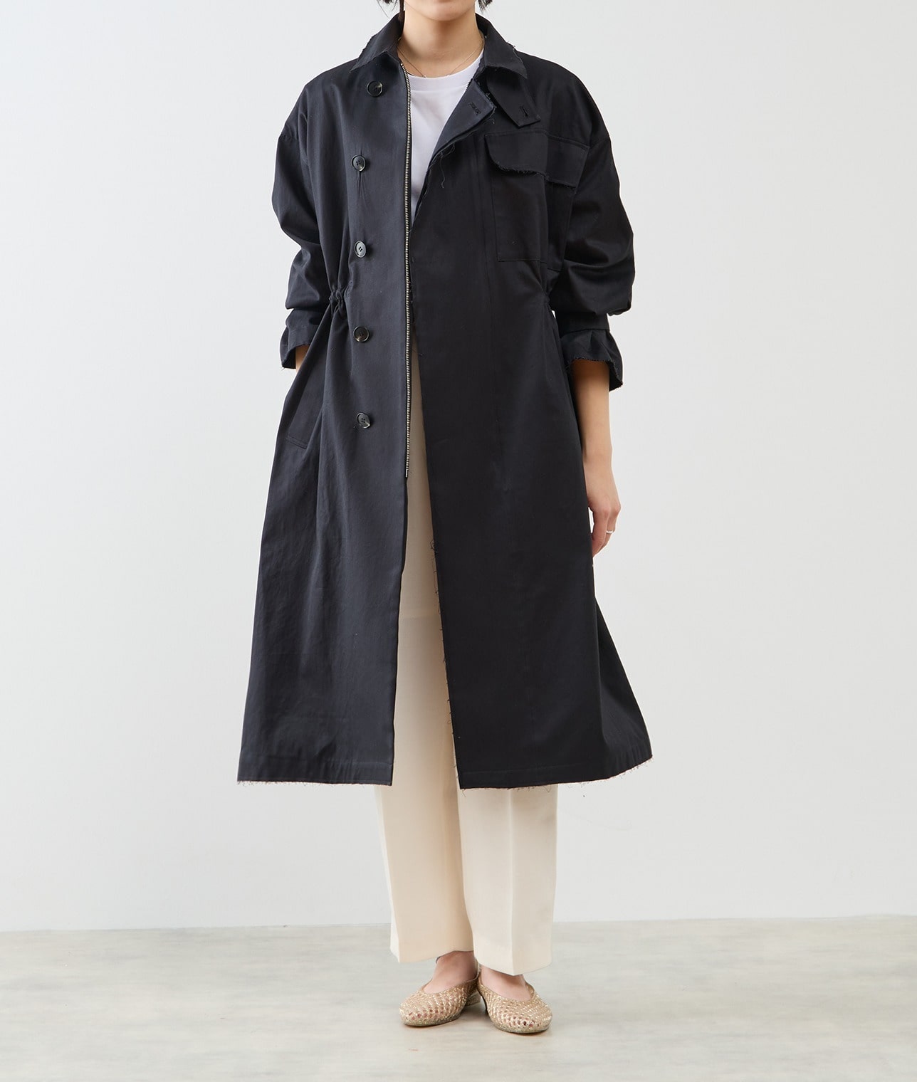 ハイカウントギャバコート 詳細画像 ブラック 2