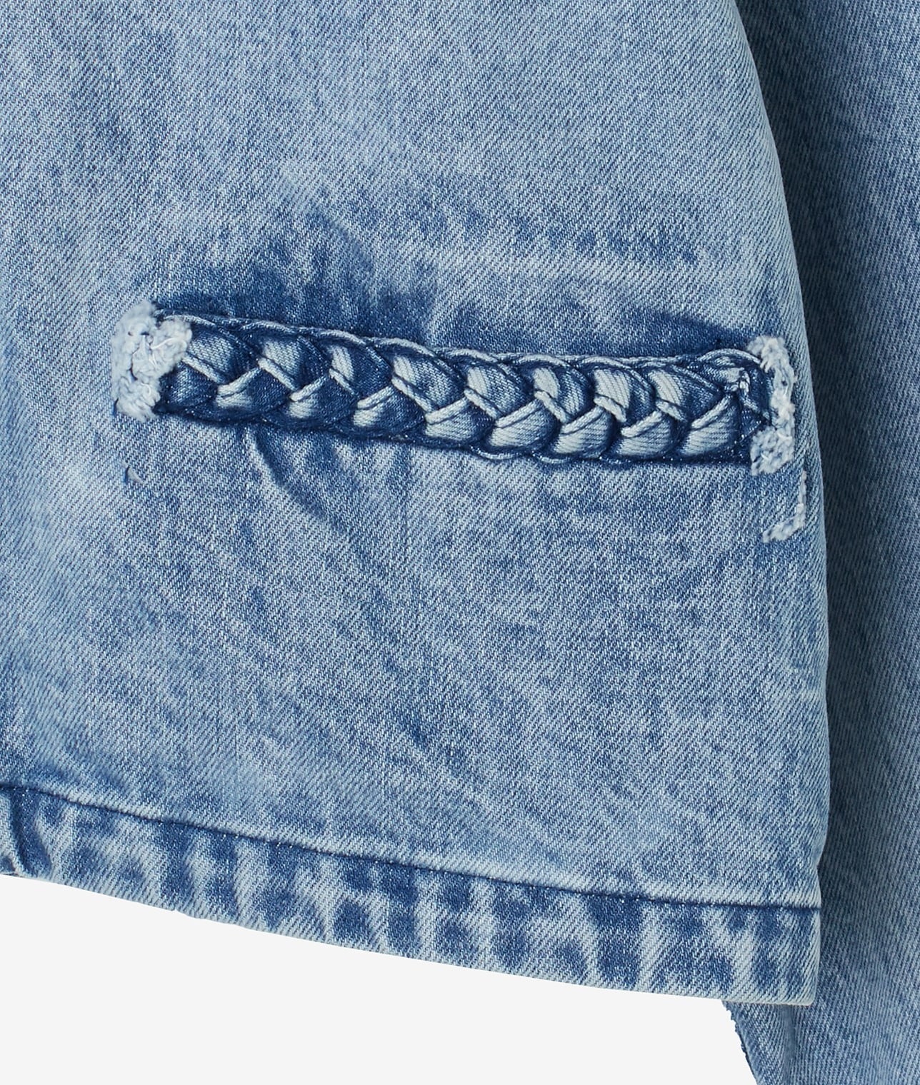 【予約】ノーカラーデニムジャケット 詳細画像 ブリーチ 12