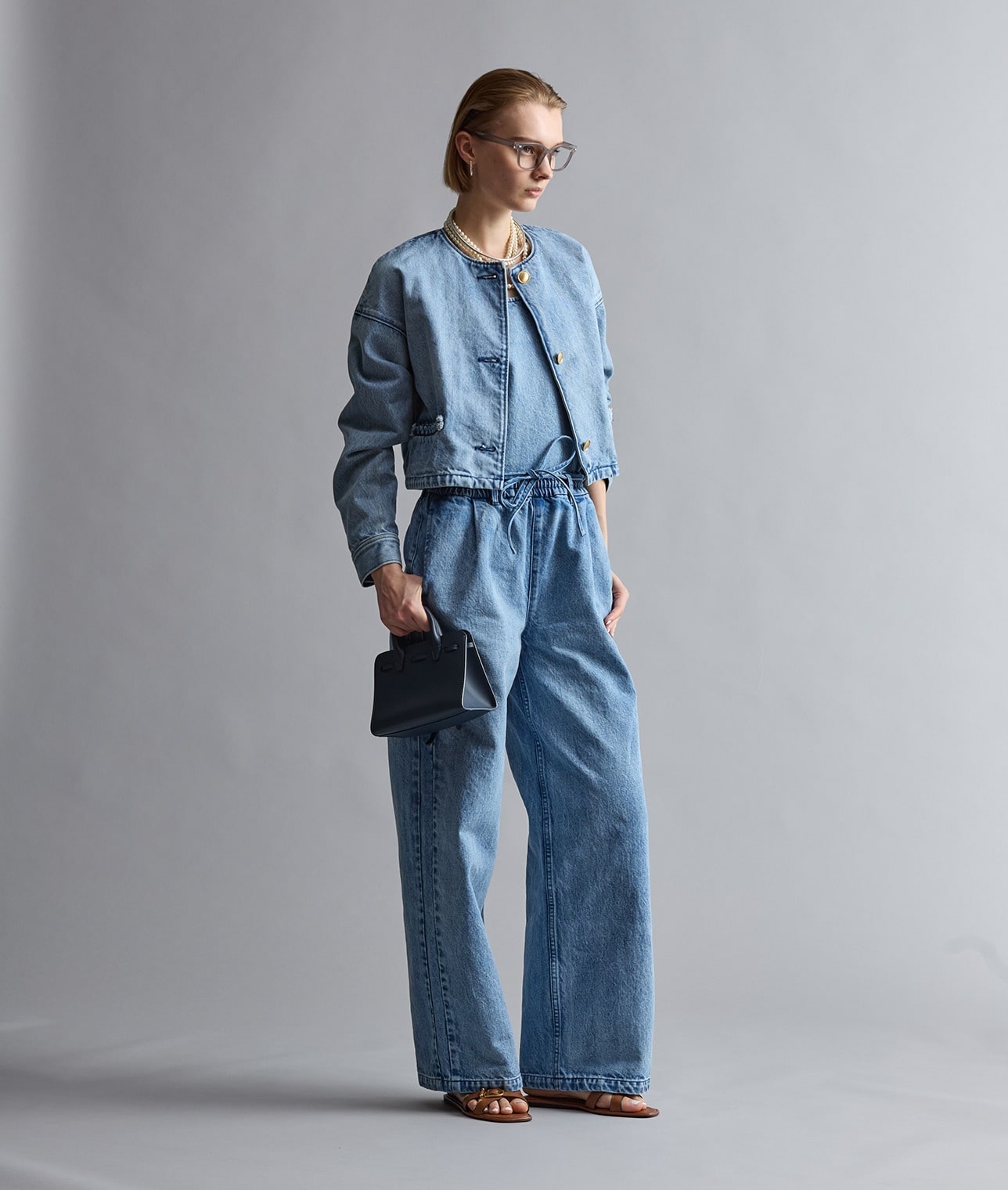 【予約】ノーカラーデニムジャケット 詳細画像 ブリーチ 5