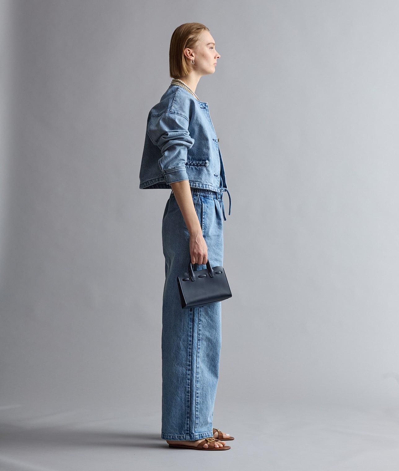 【予約】ノーカラーデニムジャケット 詳細画像 ブリーチ 7