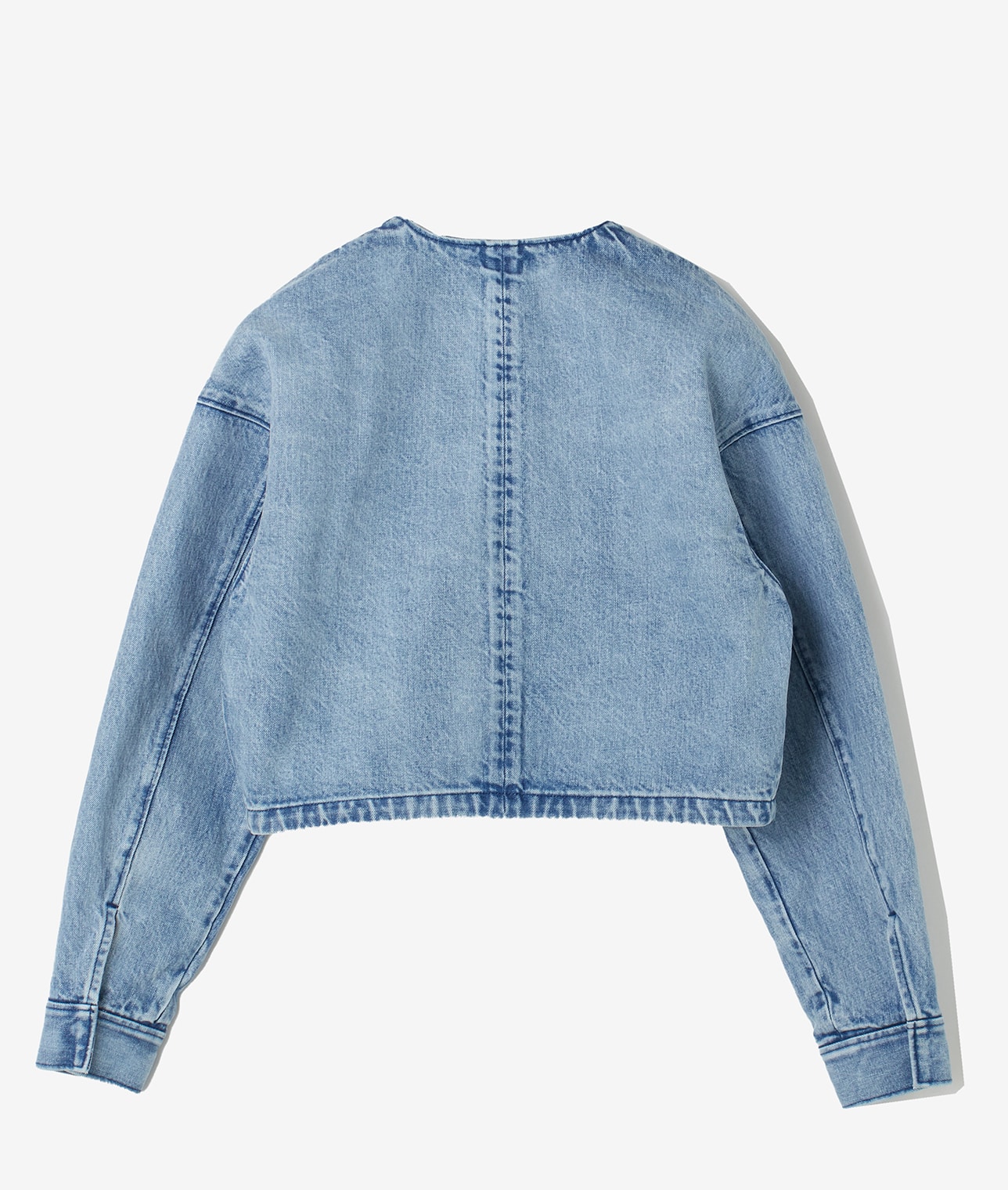 【予約】ノーカラーデニムジャケット 詳細画像 ブリーチ 9