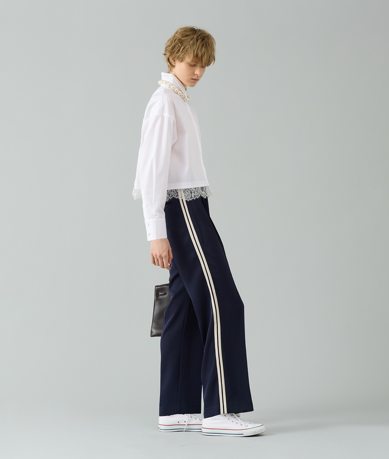 【ベージュ予約】トラックラインパンツ 詳細画像 ベージュ 1