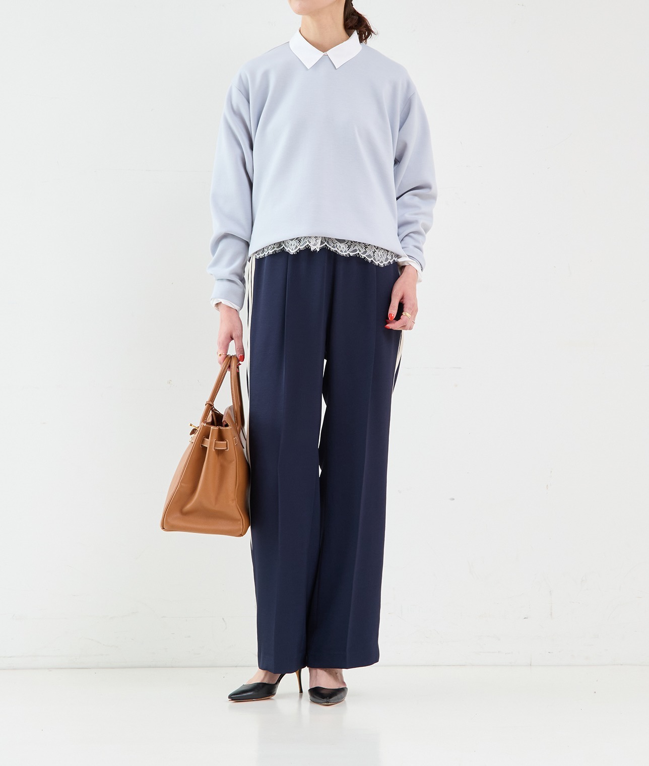 【ベージュ予約】トラックラインパンツ 詳細画像 ベージュ 5