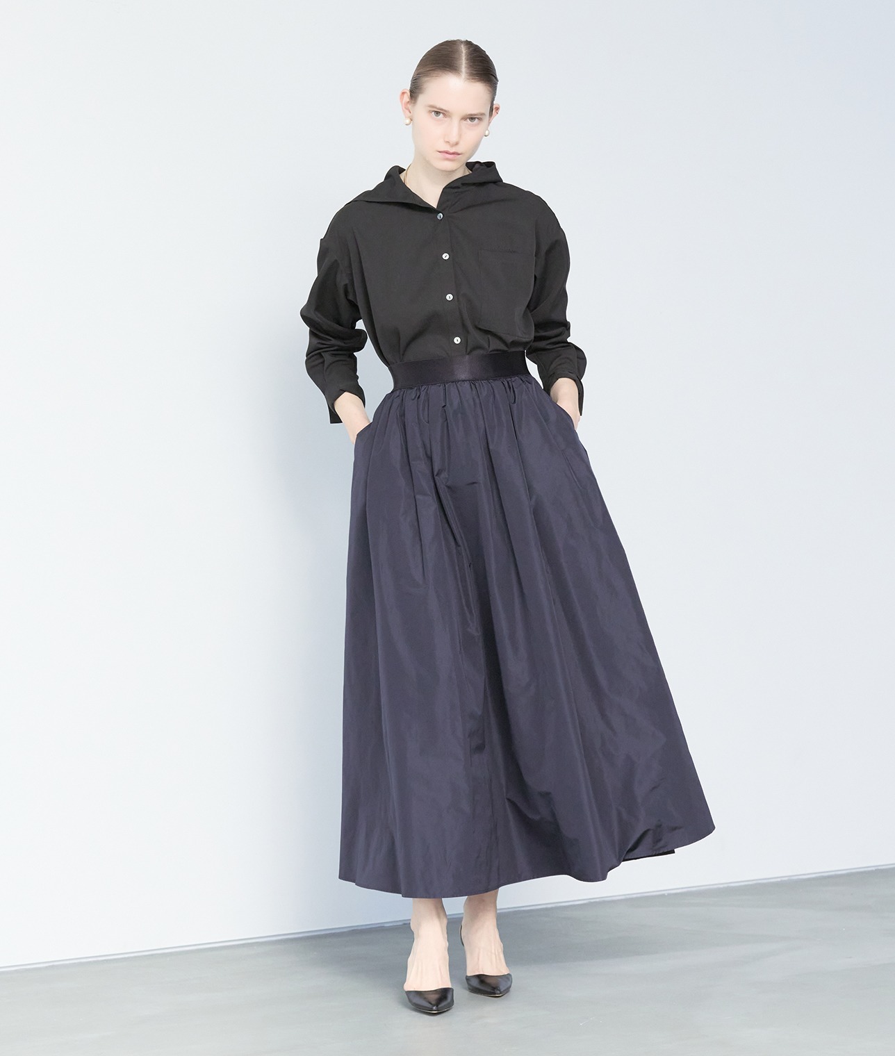 サイドタックパンツ 詳細画像 ブラック 3