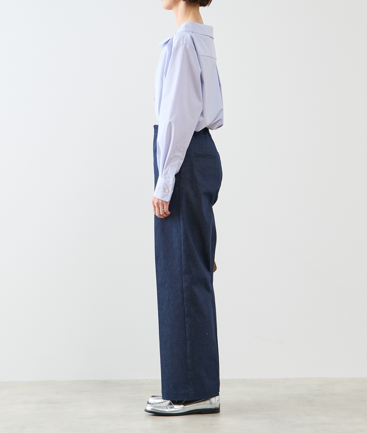 【予約】デニムライクドロストパンツ 詳細画像 インディゴ 8