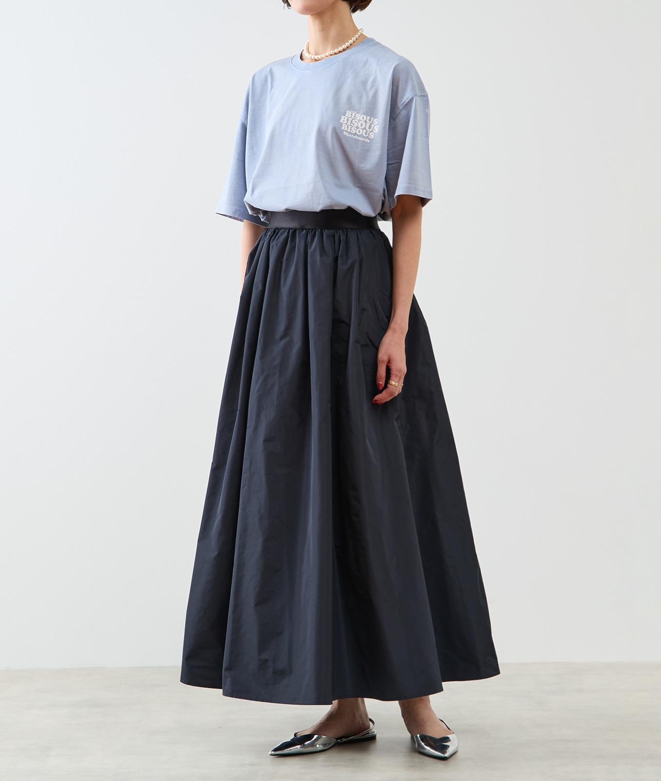 タフタスカート 詳細画像 ネイビー 1
