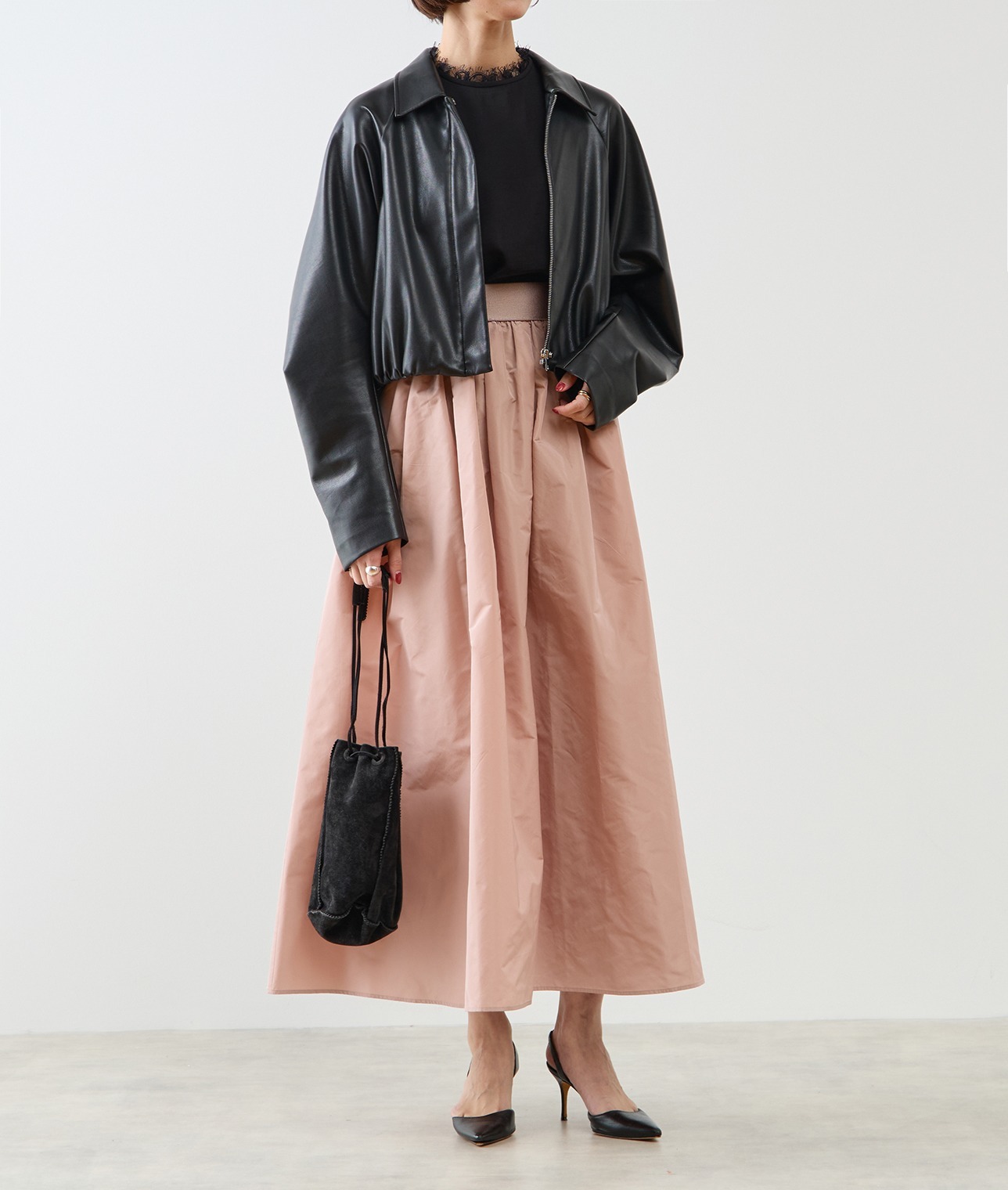 タフタスカート 詳細画像 ネイビー 4