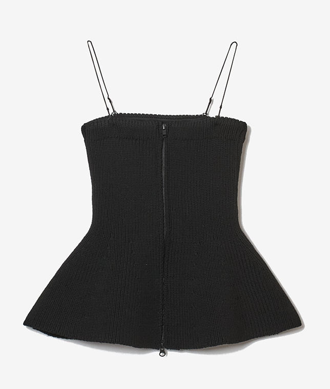 ジップアップビスチェ