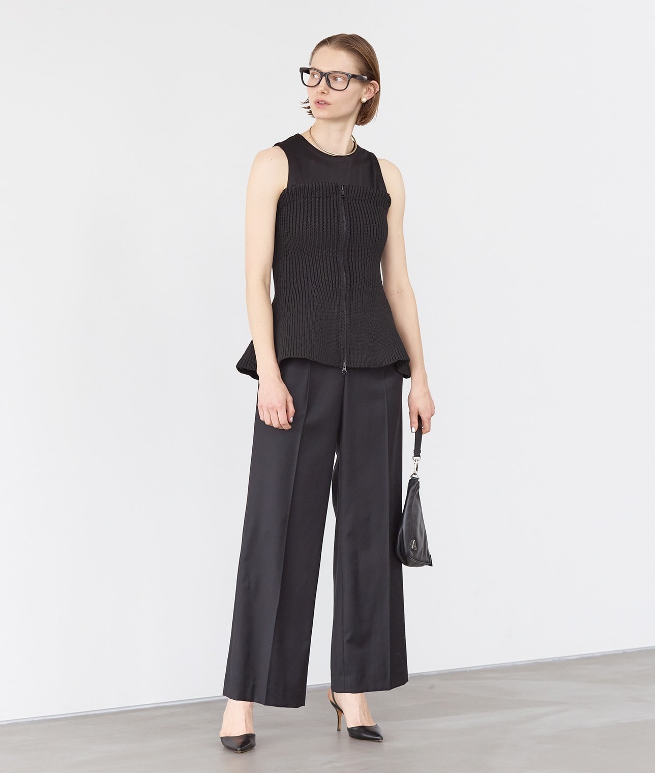 ジップアップビスチェ 詳細画像 ブラック 4