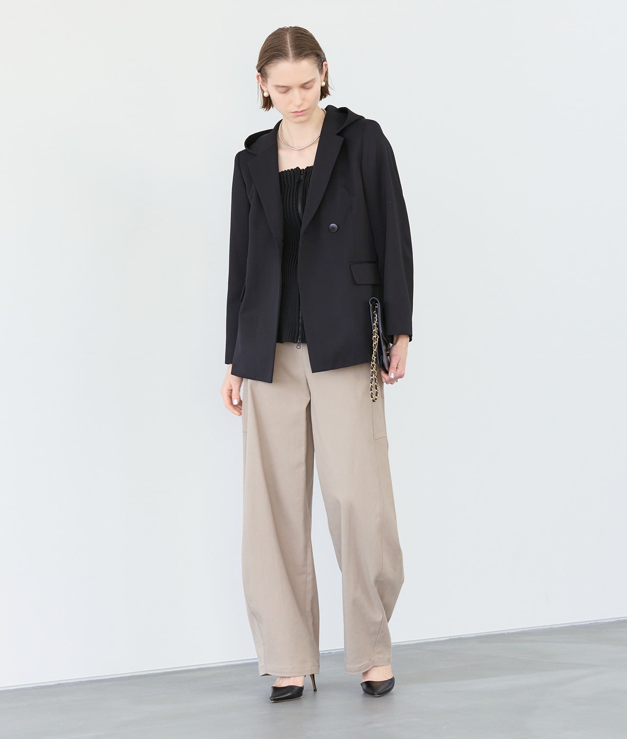 ジップアップビスチェ 詳細画像 ブラック 6