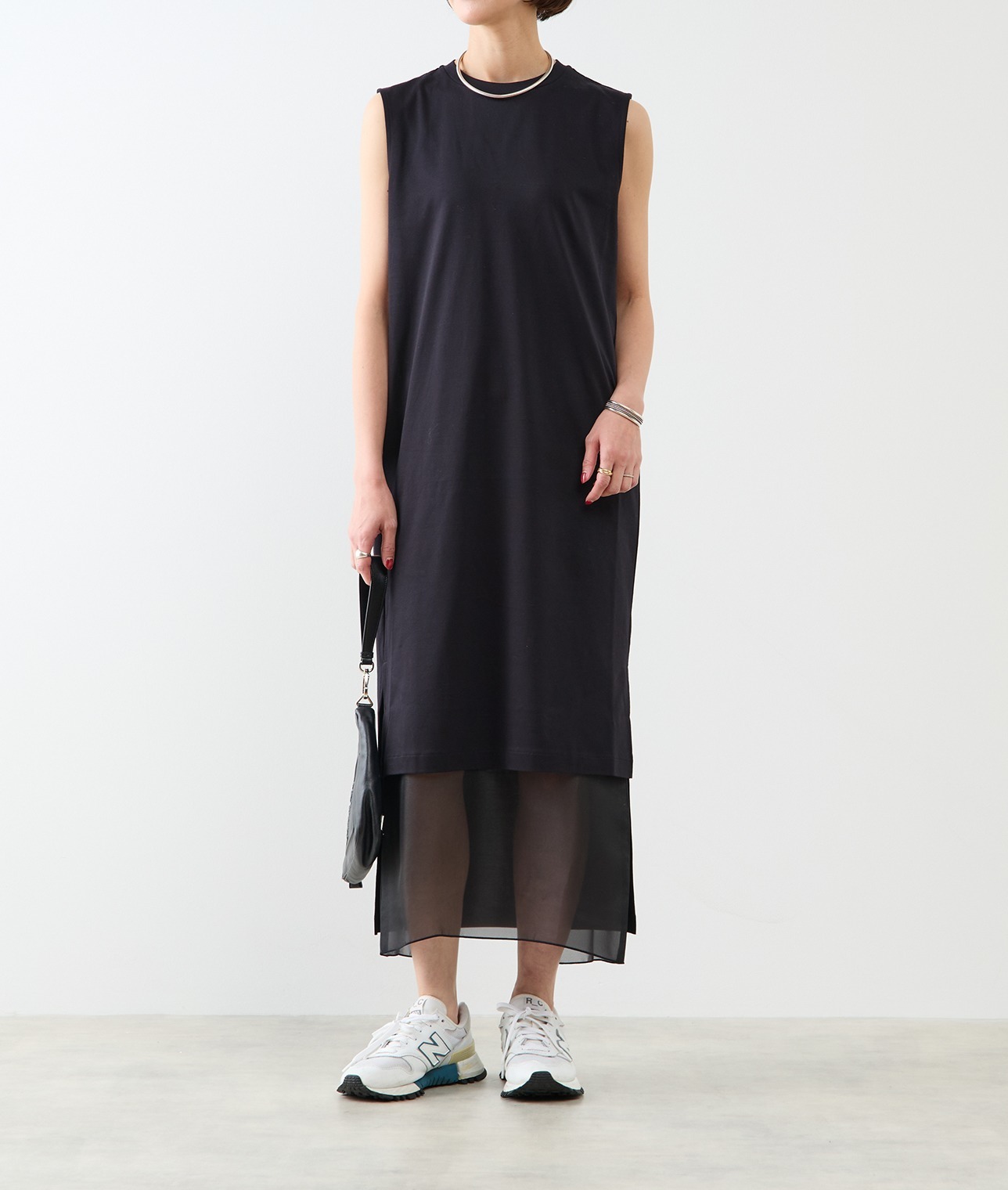 シアーレイヤードワンピース 詳細画像 ブラック 1